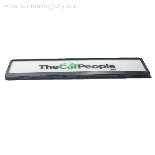 Plastic car license plate frame